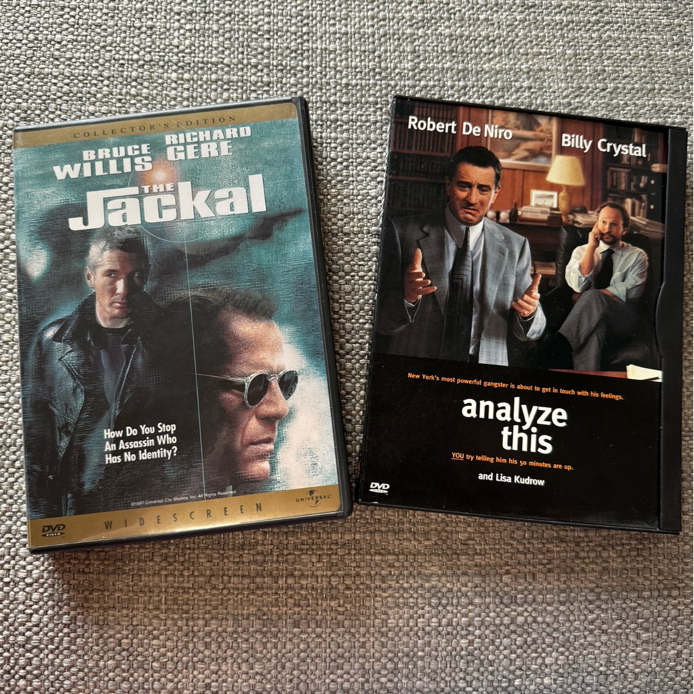 DVD Lot | The Jackal (1998) With BONUS : Analyse This (1999) | Used